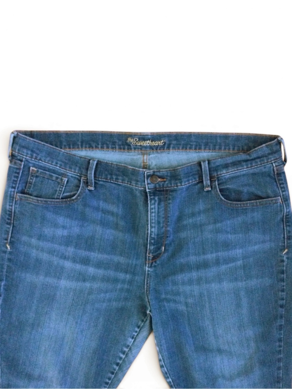 OLD NAVY The Sweetheart Mid‑Rise Bootcut Jeans, Medium Wash Plus Size 20 - Picture 3 of 9